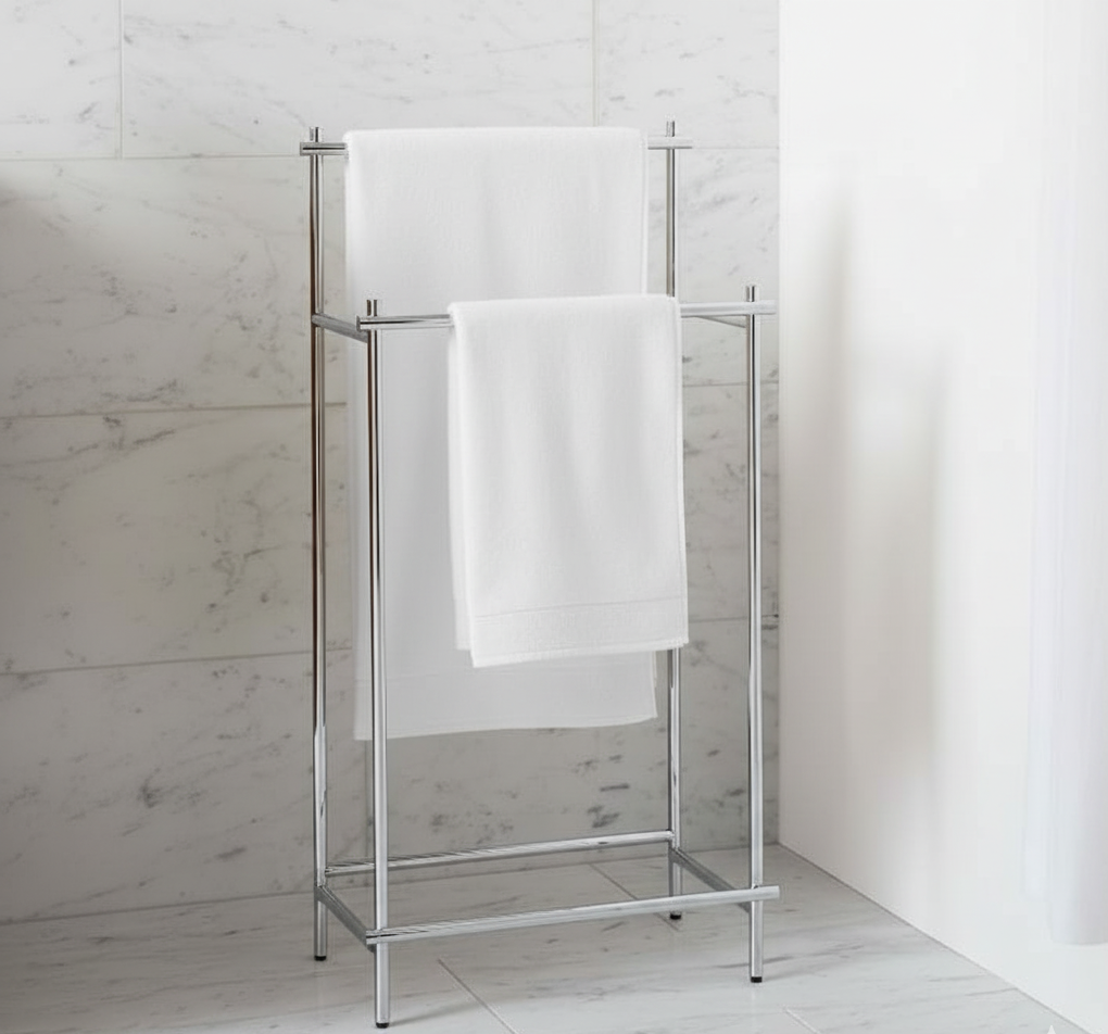 Anat Liora Dual-Bar Towel Stand – Modern Dual-Level Bathroom Towel Holder Anat Liora Dual-Bar Towel Stand – modern dual-bar towel holder for bathrooms in Haryana, Delhi